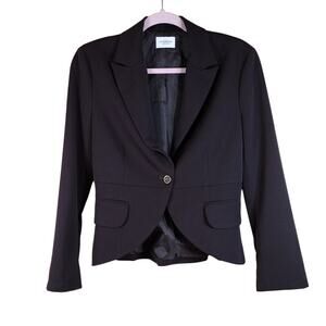 Motivi Single Breasted Navy Blue Black Formal Business Office Work Suit Jacket